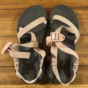 Rose gold Chaco athletic sandals